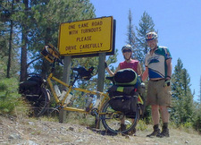 GDMBR: Dennis and Terry Struck at Huckleberry Pass, Montana, on NF-4106; August, 2015.